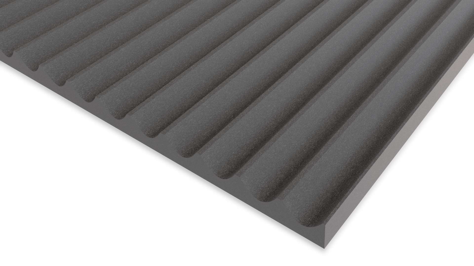 Fluted Black MDF Wall Panels 20mm Flutes Fluted Black MDF Wall Panels 20mm Flutes